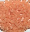 50g 5x4x2mm Milky Orange Tile Beads